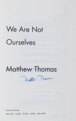 We Are Not Ourselves; A Novel