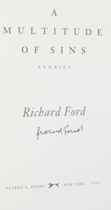 A Multitude of Sins; Stories