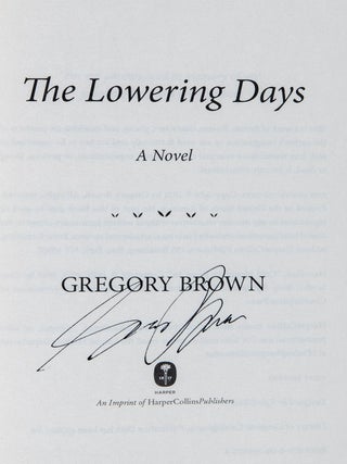 The Lowering Days; A Novel