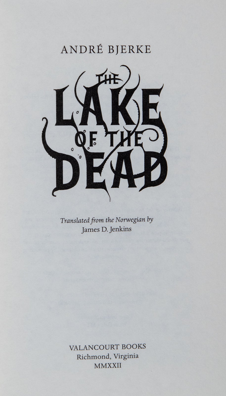 The Lake of the Dead | André Bjerke, James D. Jenkins | First