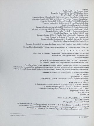 Syndrome E; A Novel