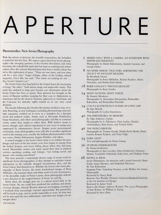 Aperture 116; Photostroika: New Soviet Photography