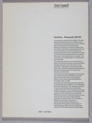 David Hurn; Photographs 1956 - 1976