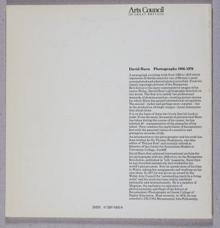 David Hurn; Photographs 1956 - 1976
