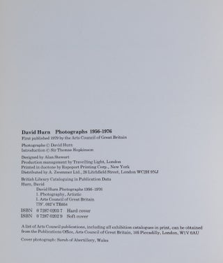 David Hurn; Photographs 1956 - 1976