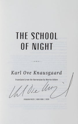 The School of Night; A Novel