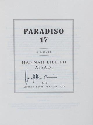 Paradiso 17; A Novel