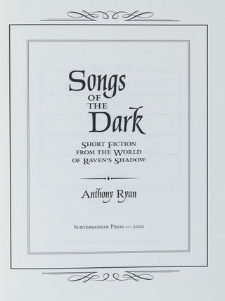 Songs of the Dark; Short Fiction From the World of Raven's Shadow