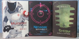 Item #0005247 Murderbot Diaries, Network Effect, System Collapse, Signed/Numbered First Editions....