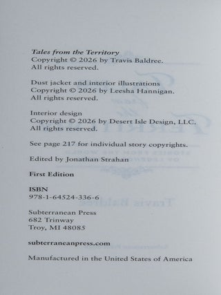Tales from the Territory; Stories From the World of Legends & Lattes
