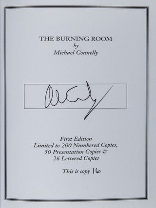 The Burning Room; A Novel