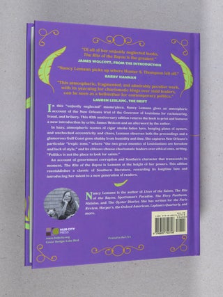 Ritz of the Bayou; 40th Anniversary Edition - The New Orleans Adventures of a Young Novelist Covering the Trials of the Governor of Louisiana, with digressions on smoldering ... and other aspects of life in the tropic zone